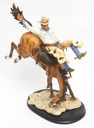Boehm Figurines Get Off My Back-Bucking Bronco - No Box