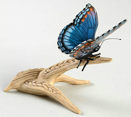 Boehm Animals Red Spotted Purple Butterfly - No Box
