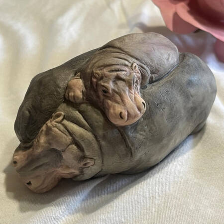 Boehm Animals Hippopotamus-Malvern - No Box