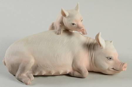 Boehm Animals Sow And Piglet - No Box