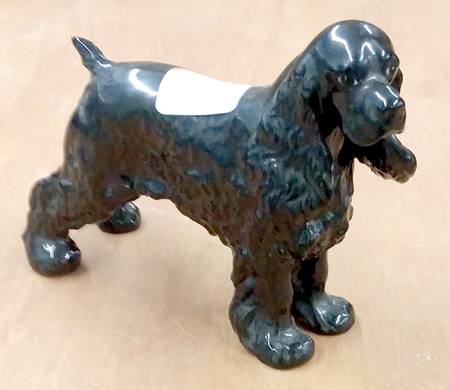 Boehm Animals American Cocker-Black/Glazed - No Box