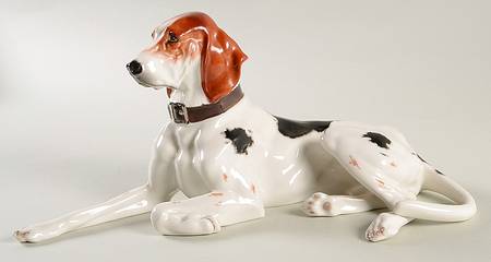 Boehm Animals Reclining Foxhound - No Box