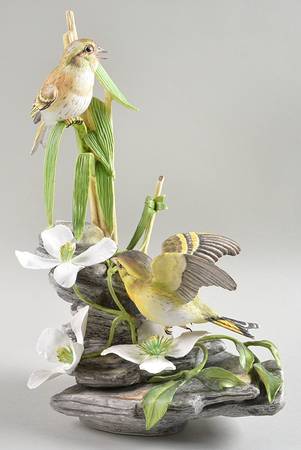 Boehm Birds Siskins With Clematis - Nb1042, No Box