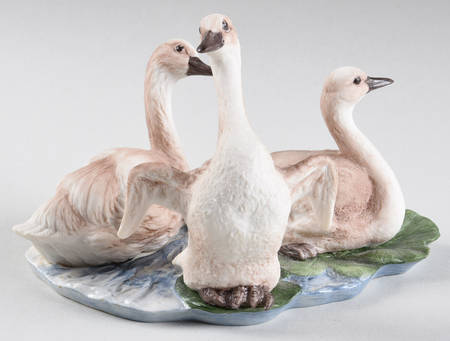 Boehm Birds Swan Family Cygnets - No Box 82c