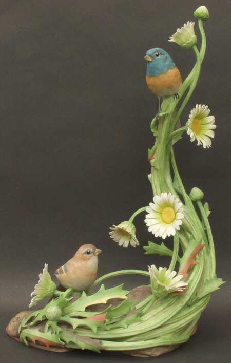 Boehm Birds Lazuli Buntings - No Box