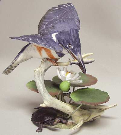 Boehm Birds Belted Kingfisher - No Box