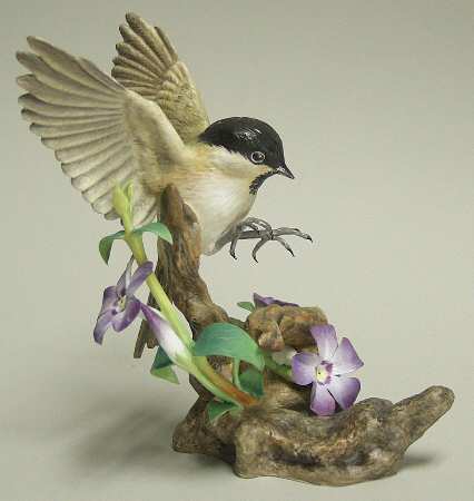 Boehm Birds Marsh Tit With Periwinkle - No Box