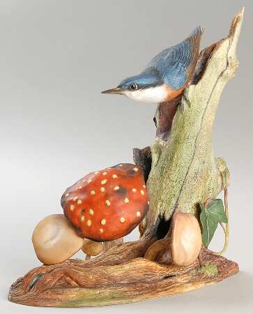 Boehm Birds Nuthatch-7 3/4"W - Nb1003, No Box