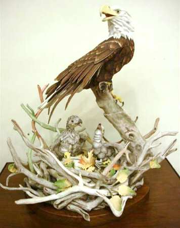 Boehm Birds Symbol Of Freedom-Eagle & Nest - Nb1068, No Box