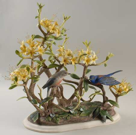 Boehm Birds Western Bluebirds - No Box