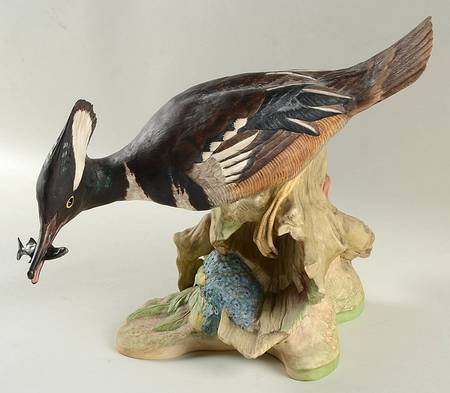 Boehm Birds Hooded Merganser-Male - No Box 207a