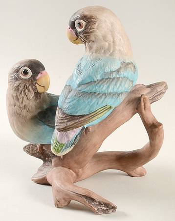 Boehm Birds Baby Lovebirds-Blue - No Box Nb98a