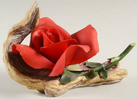 Flower Sculptures Red Rose - No Box