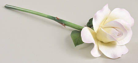 Flower Sculptures Long Stemmed Pink Rose - No Box