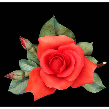 Flower Sculptures The Nancy Reagan Rose - No Box