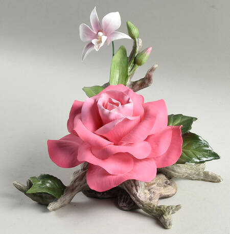 Flower Sculptures Helen Boehm Rose - No Box
