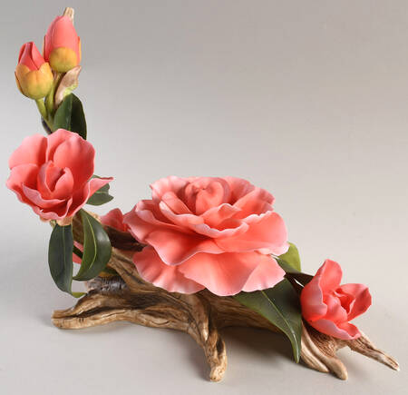 Flower Sculptures Camellia-Chrysanthemum Petal-Deep Pink - No Box