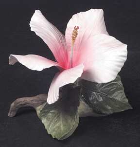 Flower Sculptures Pink Hibiscus - No Box