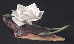 Flower Sculptures Rainbow Rose-White - No Box