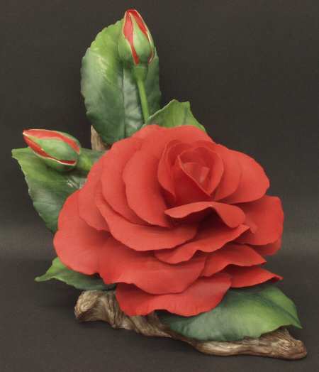 Flower Sculptures Alec's Rose-Red - No Box