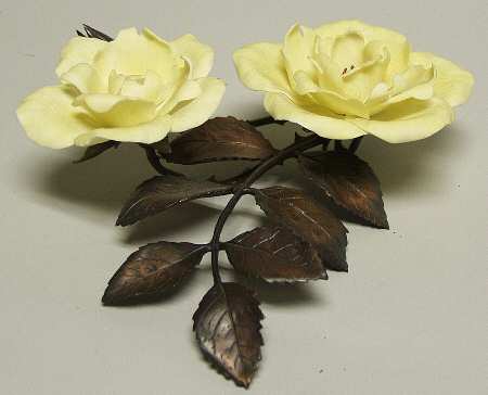 Flower Sculptures Golden Showers Rose - No Box