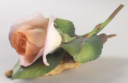 Flower Sculptures Silver Jubilee Rose - No Box