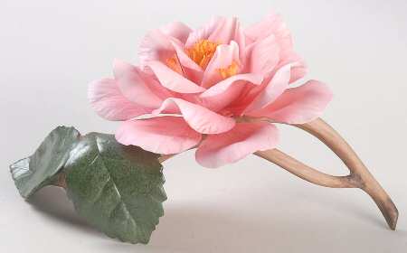 Flower Sculptures Spring Frill Camellia - Pink - No Box
