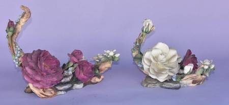 Flower Sculptures Prince Charles & Lady Diana Centrepiece - No Box