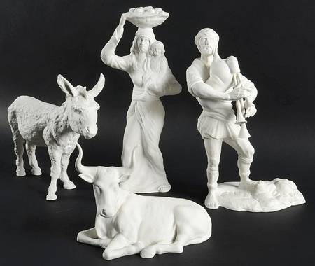 Spirit of Bethlehem Townsfolk & Animal Boxed Set Of 4 - Boxed