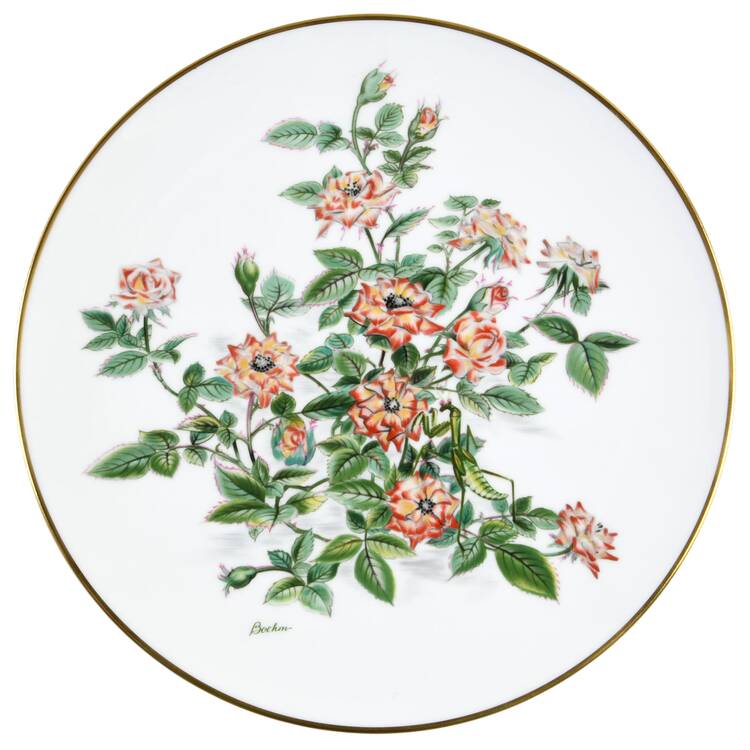 Miniature Rose Plate Collection Puppy Love - Boxed