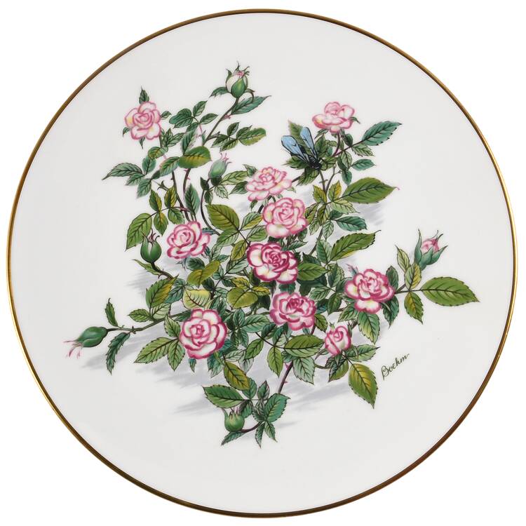 Miniature Rose Plate Collection Magic Carrousel - No Box