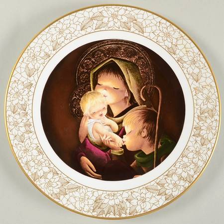 Boehm Museum Collections Christmas Plate Adoration - No Box