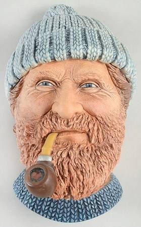 Character Head Plaques Fisherman - No Box