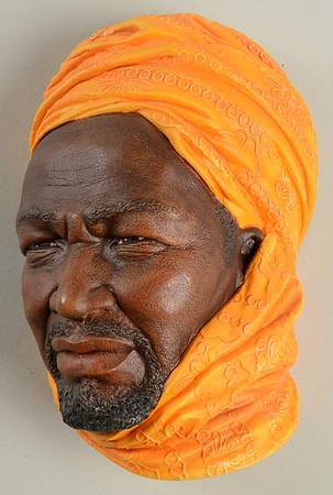 Character Head Plaques Nigerian - No Box