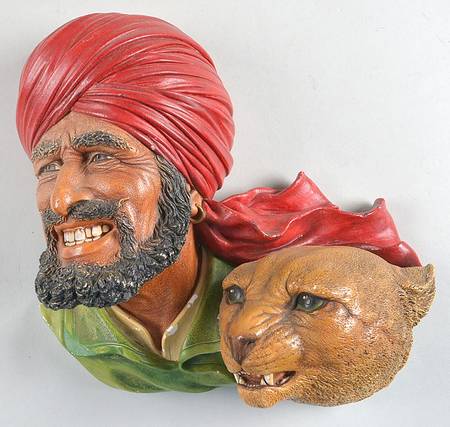 Character Head Plaques Deccan Hunters - Boxed