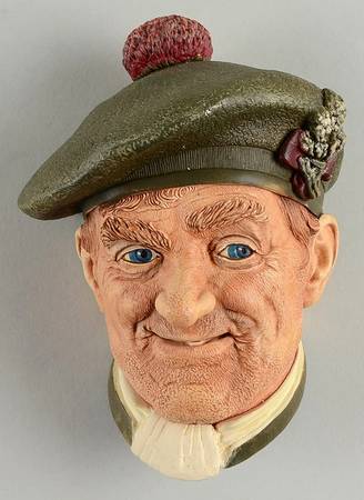 Character Head Plaques Jock-1st Version - No Box