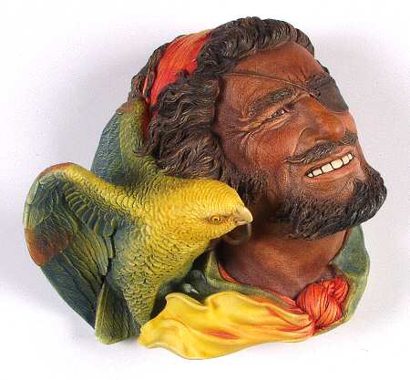 Character Head Plaques Buccaneer - No Box