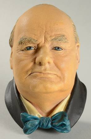 Character Head Plaques Winston Churchill - No Box