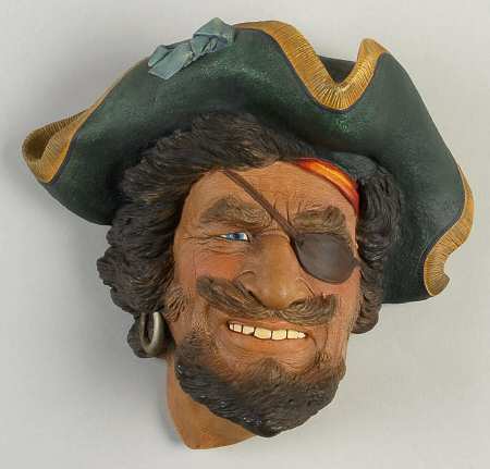Character Head Plaques Sir Henry Morgan-Captain - No Box