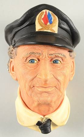 Character Head Plaques Sea Captain - No Box