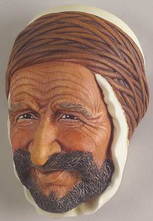 Character Head Plaques Persian - No Box
