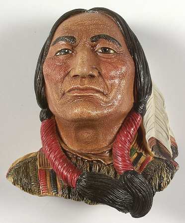 Character Head Plaques Sitting Bull - No Box