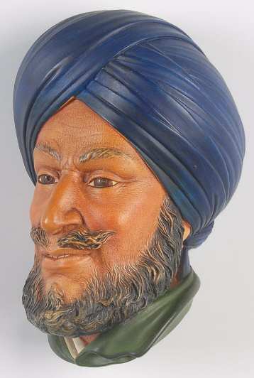 Character Head Plaques Sikh - No Box