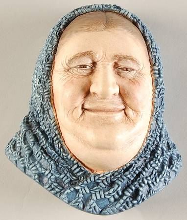 Character Head Plaques Fisherwoman - No Box