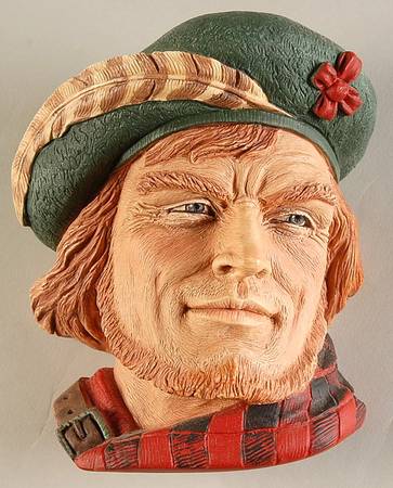 Character Head Plaques Rob Roy - No Box