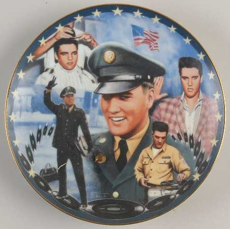 Musical Tribute To Elvis-Plate Red, White, And G I Blues - No Box