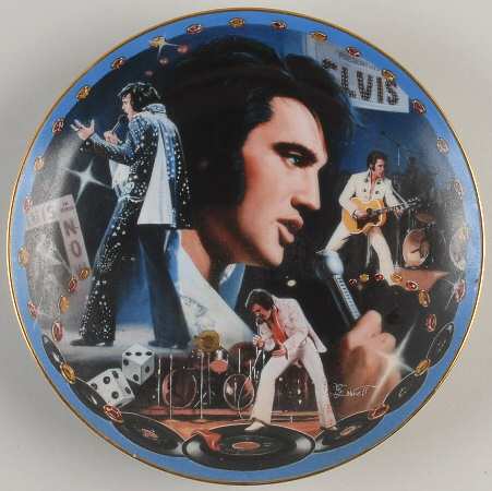Musical Tribute To Elvis-Plate Falling In Love With The King - No Box
