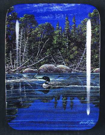 Reflection At Loon Landing The Peaceful World Of The Loon - No Box by Bradford Exchange