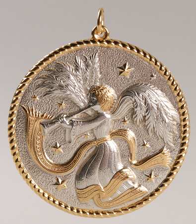 Christmas Ornament-Sterling Herald Angel - Boxed