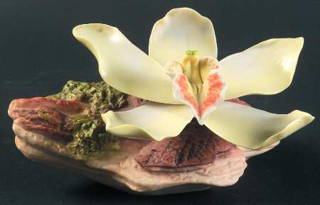 Burgues Figurine Yellow Orchid - No Box